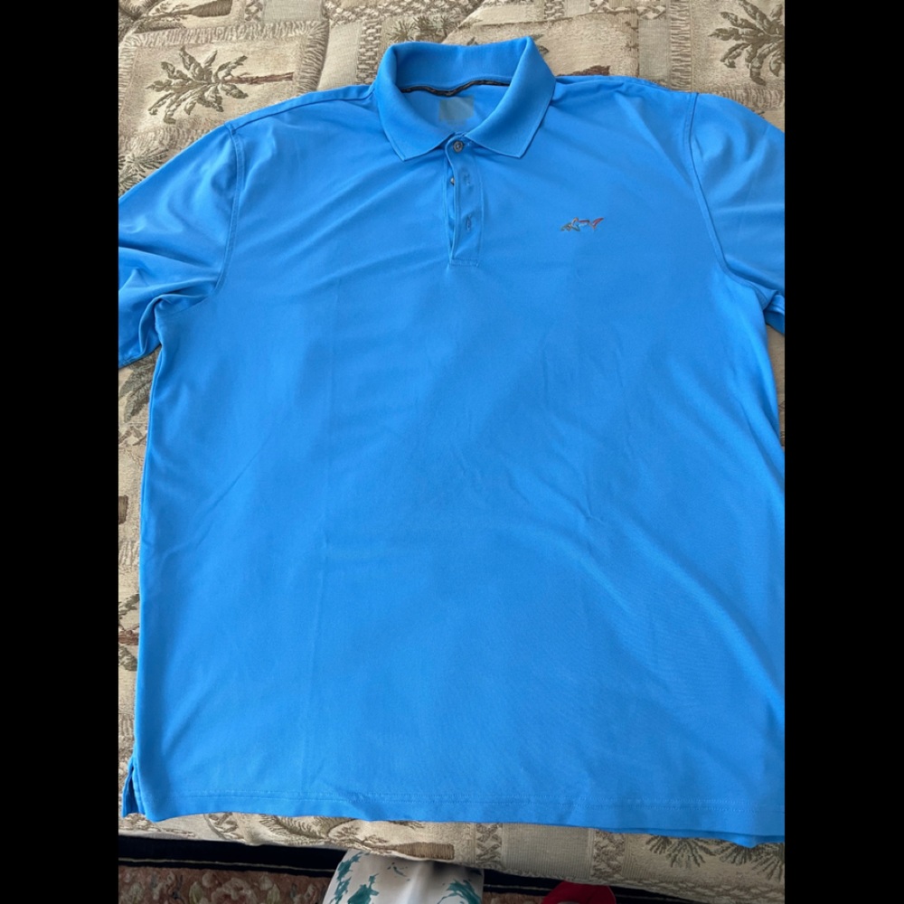 Greg norman xxl blue mens polo shirt